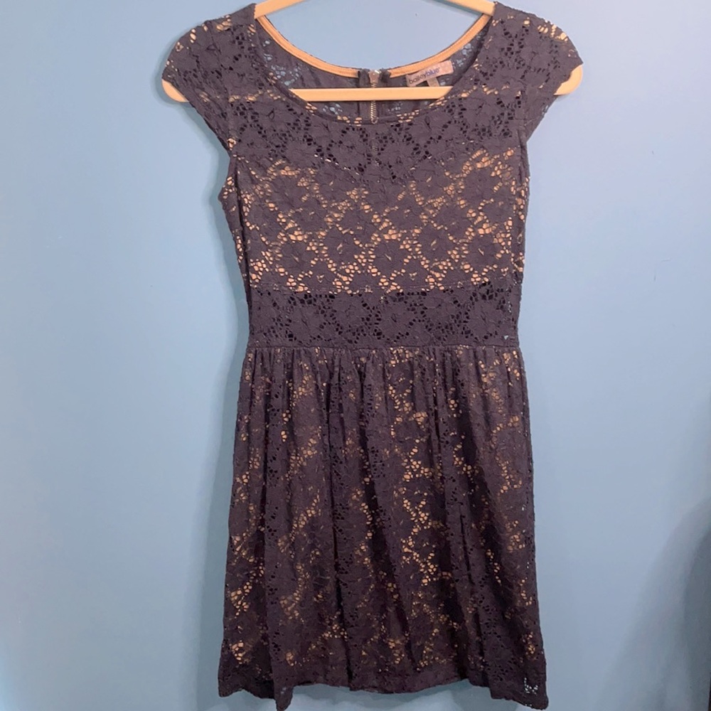 Navy Blue Lace dress.